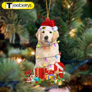 Golden Retriever Dog Be Christmas…