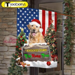 Golden Retriever Flag I Knocked…