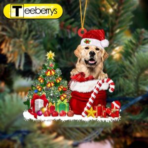 Golden Retriever Gift Bag Merry…