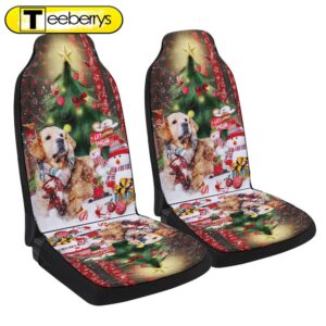 Golden Retriever Merry Christmas Seat…