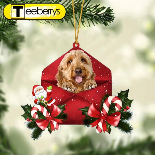 Goldendoodle Christmas Letter Christmas Ornament