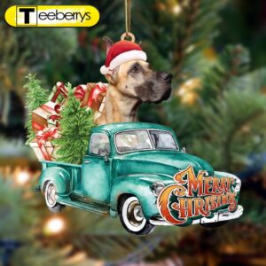 Great Dane-Green Truck Hanging Christmas…