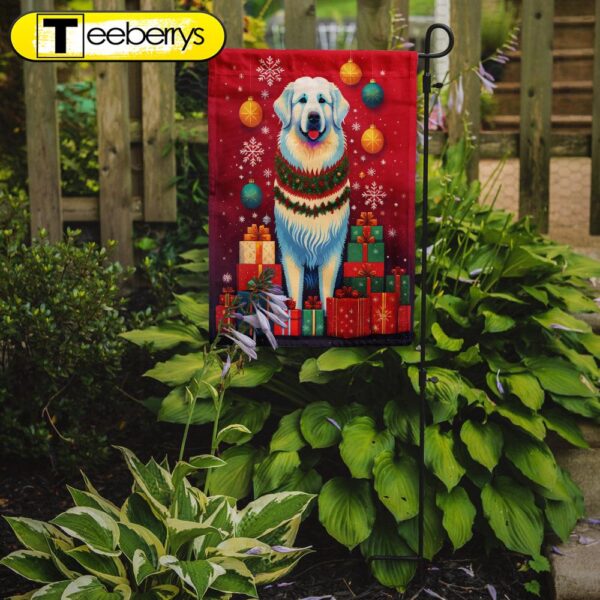 Great Pyrenees Holiday Christmas Garden Flag