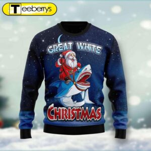 Great White Christmas Shark Ugly…