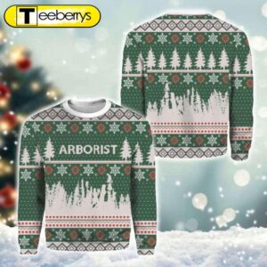 Green Arborist Christmas Ugly Sweater