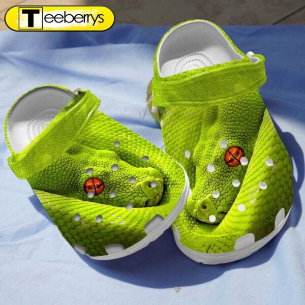 Green Snake Shoes Clogs Gifts For Birthday Christmas