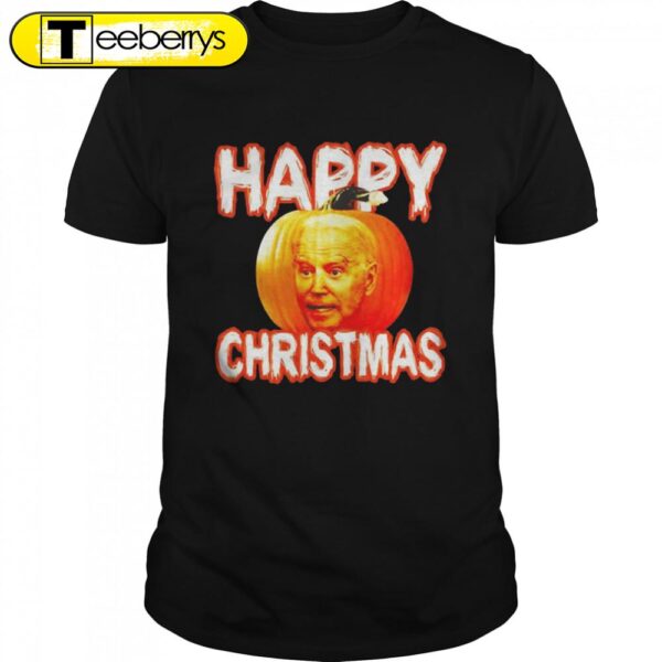 Halloween Joe Biden Pumpkin Happy Christmas Shirts