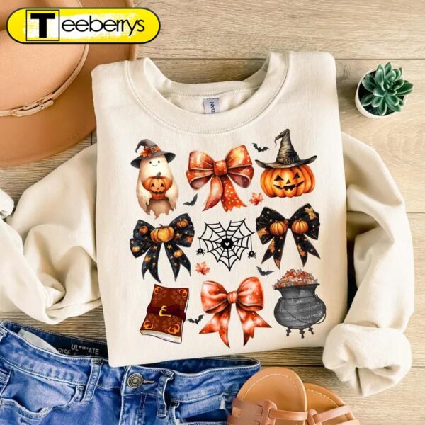 Halloween Pumpkin Bow Halloween Shirt