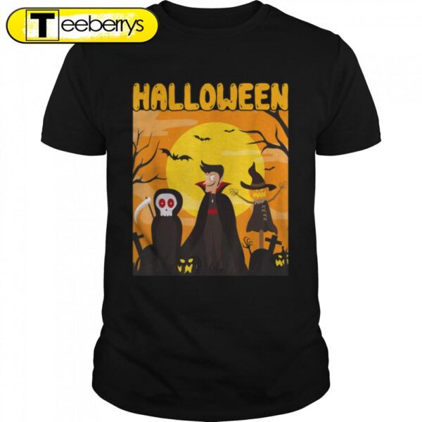 Halloween Shirt Skull And Devil T-Shirt