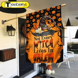 Halloween Witch Not Every Witch Lives in Salem Flag, Halloween Flag