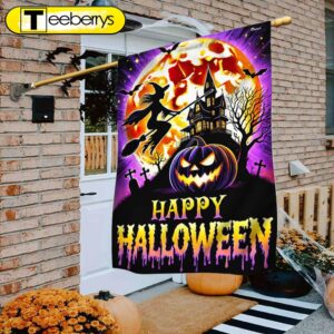 Happy Halloween Spooky Witch Haunted…