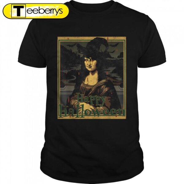 Happy Monalisa Halloween T-Shirt