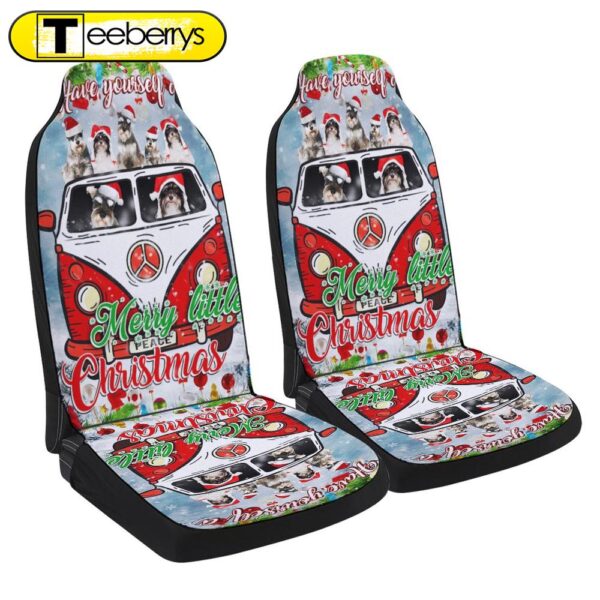 Have Yourself A Merry Little Christmas Schnauzer Seat Cover Cars