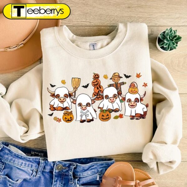 Highland Cow Funny Halloween Shirt