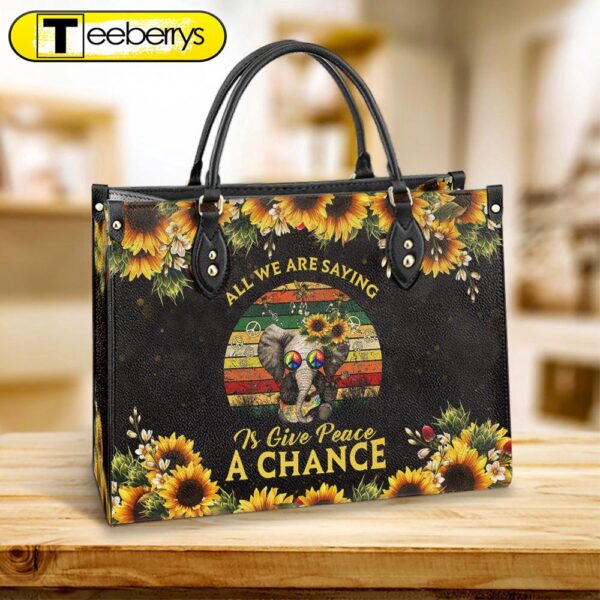 Hippie Give Peace A Chance 2 Leather Bag – Women’s Pu Leather Bag