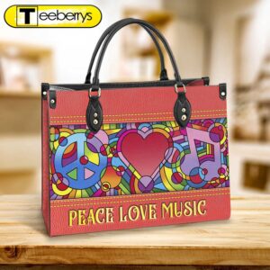 Hippie Peace Love Music Leather…