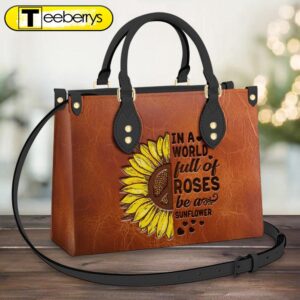 Hippie Sunflower 1 Leather Bag…