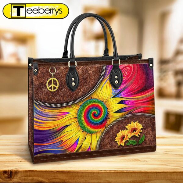 Hippie Sunflower Colorful Leather Bag – Women’s Pu Leather Bag