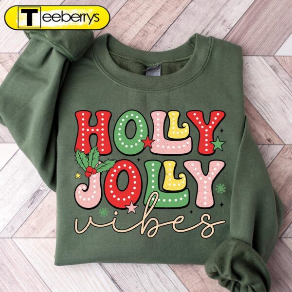 Holly Jolly Vibes Vintage Christmas Shirt