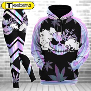 Hologram Jack Skellington Combo Hoodie And Leggings Gift Xmas