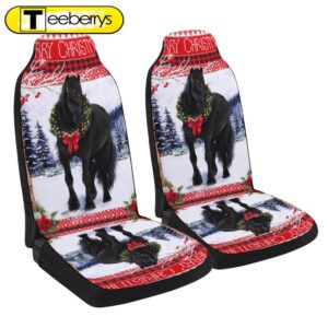 Horse Christmas Seat Cover Cars