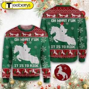 Horse Lover Ugly Christmas Sweater…