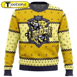 Hufflepuff Harry Potter Christmas Sweater…