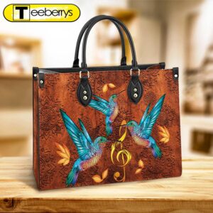 Hummingbird Music Lover Leather Bag…