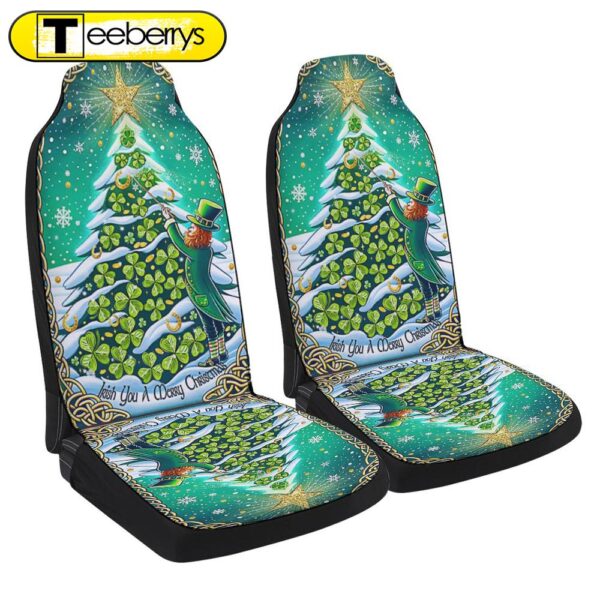 Irish Shamrocks Christmas Tree Seat Cover Cars