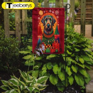 Irish Wolfhound Holiday Christmas Garden…