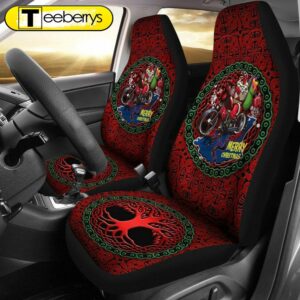 Isle Of Man Tourist Trophy Races Car Seat Covers Merry Christmas