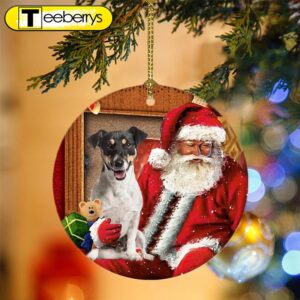 Jack Russell Terrier With Santa…