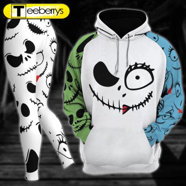 Jack & Sally Christmas Combo Hoodie And Leggings  Gift Xmas