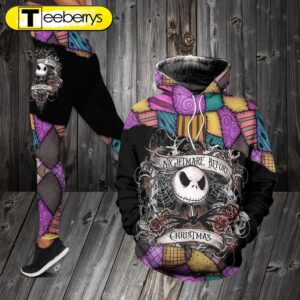 Jack Skellington Combo Hoodie & Legging 3D Gift Xmas