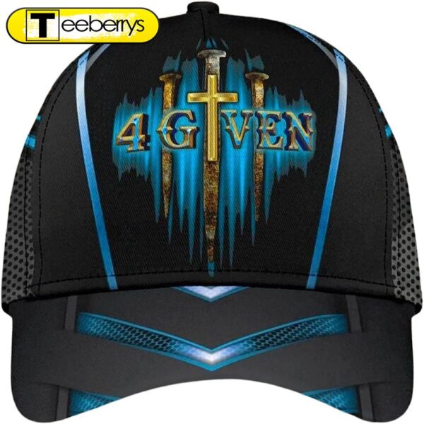 Jesus 1 Cross 3 Nails 4given All Over Print Baseball Cap – Christian Hats