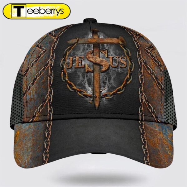 Jesus Cross Nails Baseball Cap – Christian Hats for Men and Women