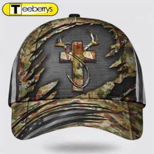 Jesus Hunting Fishing Camo Baseball…