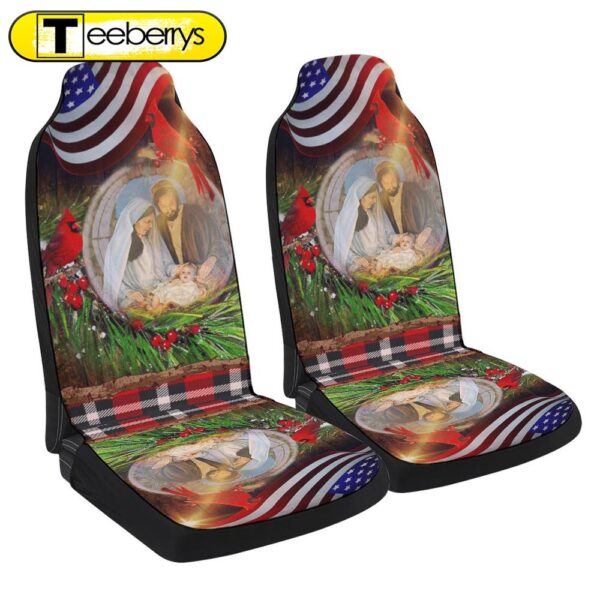 Jesus Is Born Christmas Seat Cover Cars