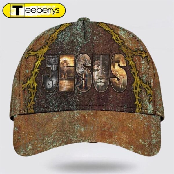 Jesus Lion With Lamb Warrior Baseball Cap – Christian Hats for Men and Women