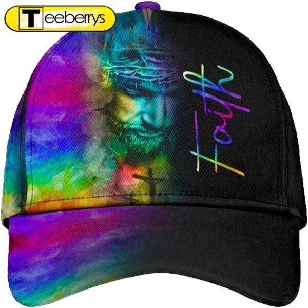 Jesus On The Cross Faith All Over Print Baseball Cap – Christian Hats