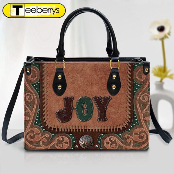 Joy Leather Handbag – Religious Gifts For Women – Women Pu Leather Bag