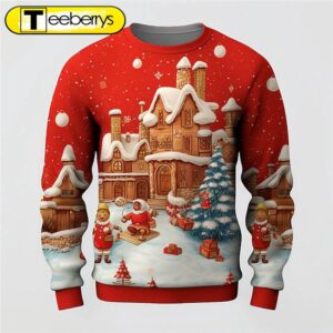 Joyful 3D Christmas Print Shirt…