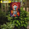 Kuvasz Holiday Christmas Garden Flag