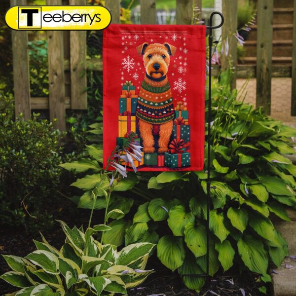 Lakeland Terrier Holiday Christmas Garden Flag