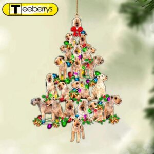 Lakeland Terrier-Christmas Tree Lights-Two Sided…