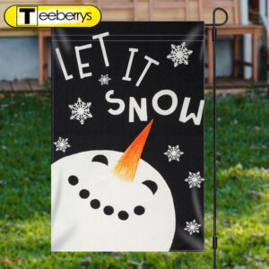 Let It Snow Snowman Black…