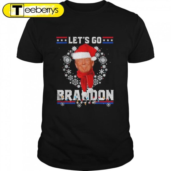 Let’s Go Brandon Christmas 2024 Santa Hat Ugly Christmas Shirts