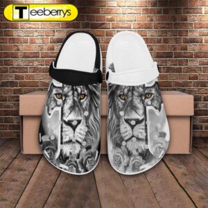 Lion Jesus Cross Clogs Shoes…