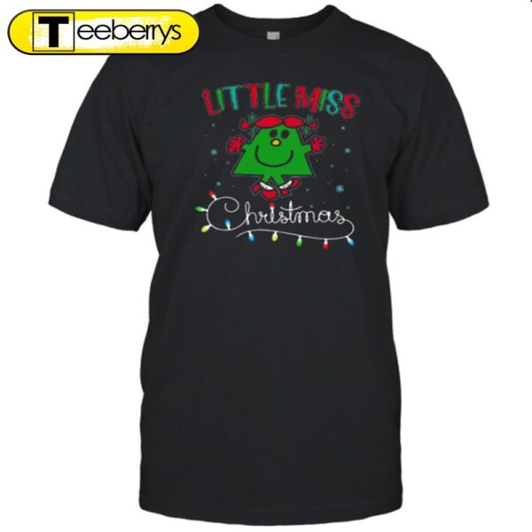 Little Miss Loves Christmas Teacher Shirt