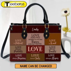 Love Is Patient Personalized Leather…